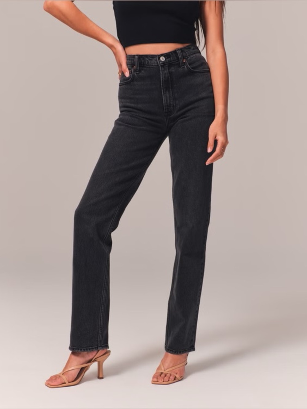 Abercrombie & Fitch Ultra High Rise 90s Straight Jean